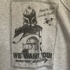STAR WARS The Clone Wars original swag movie t-shirt 2008